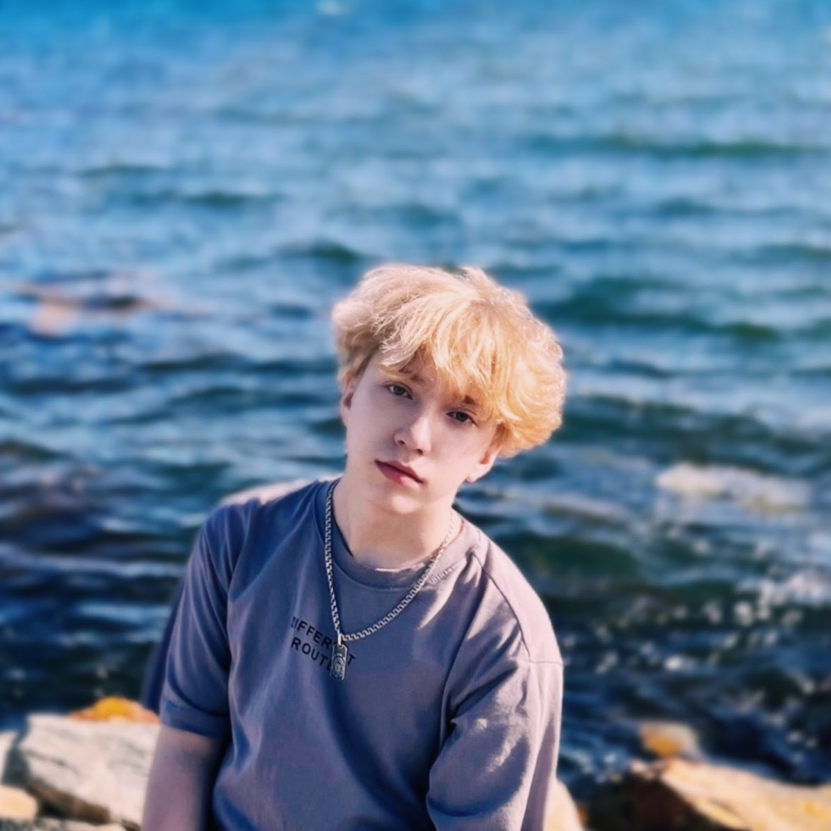 Anton Kovalenko by the water